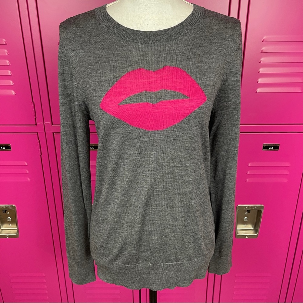 Trina Turk Old Fashion Lipstick Wool Pullover NWT